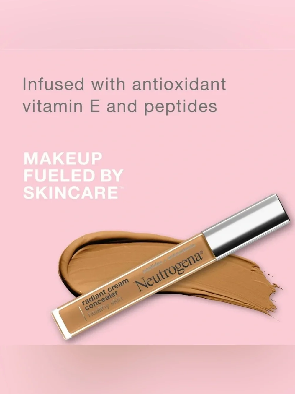 Neutrogena Healthy Skin Radiant Cream Concealer Hazelnut 01, NEW